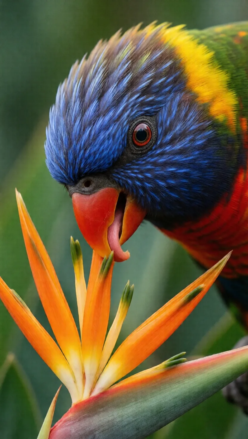 Eight things hidden in a parrot's feathers, feet, and voice. 8 cards.