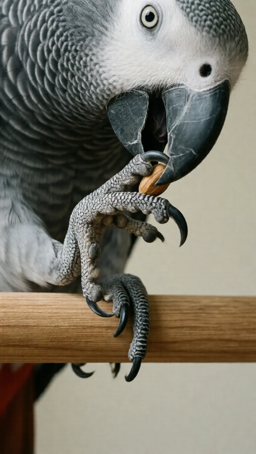 Nearly every parrot is left-footed