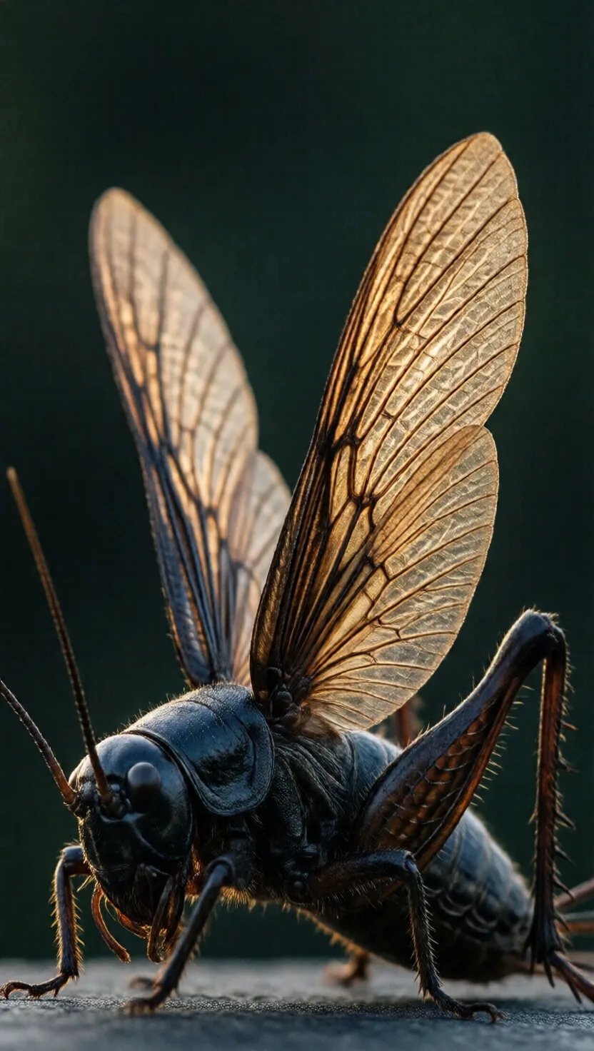 A chirp is a wing scraped like a comb