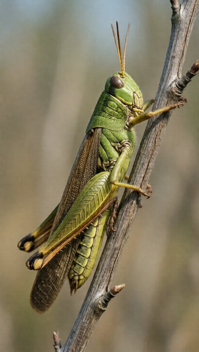 A grasshopper's knee is a crossbow