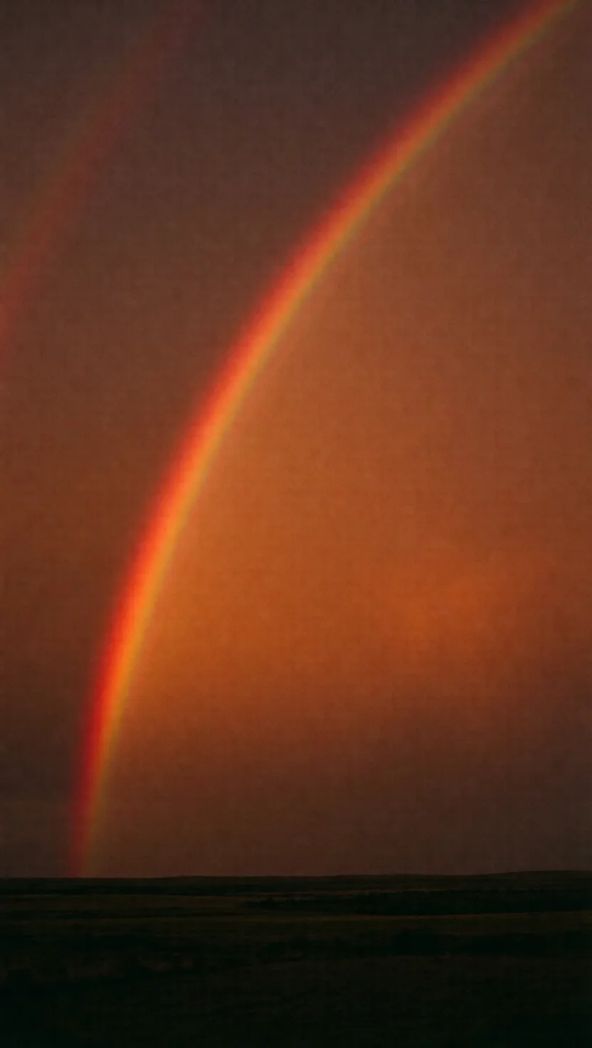 The all-red rainbow of sunset