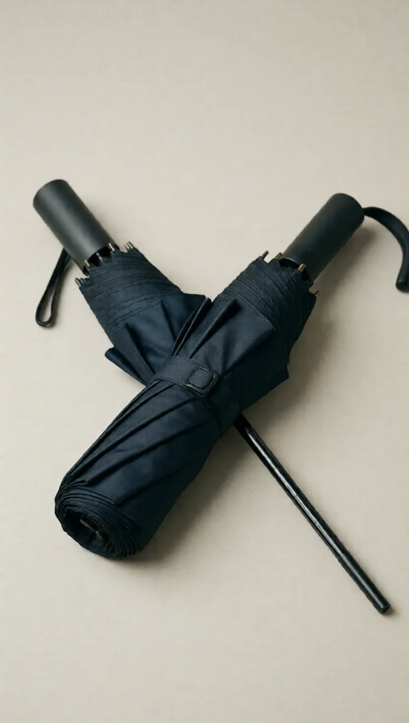 The pocket umbrella was born of a war injury