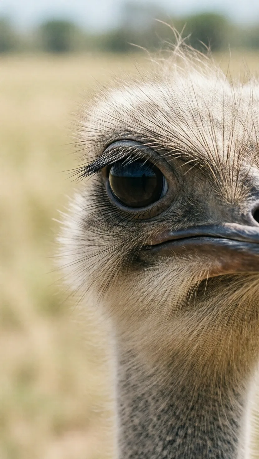 An ostrich's eye is bigger than its brain