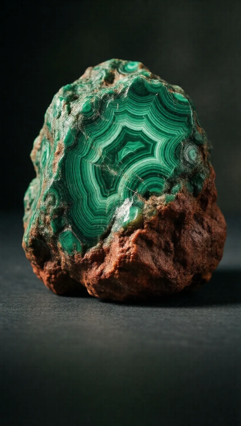 This green stone is basically copper rusting