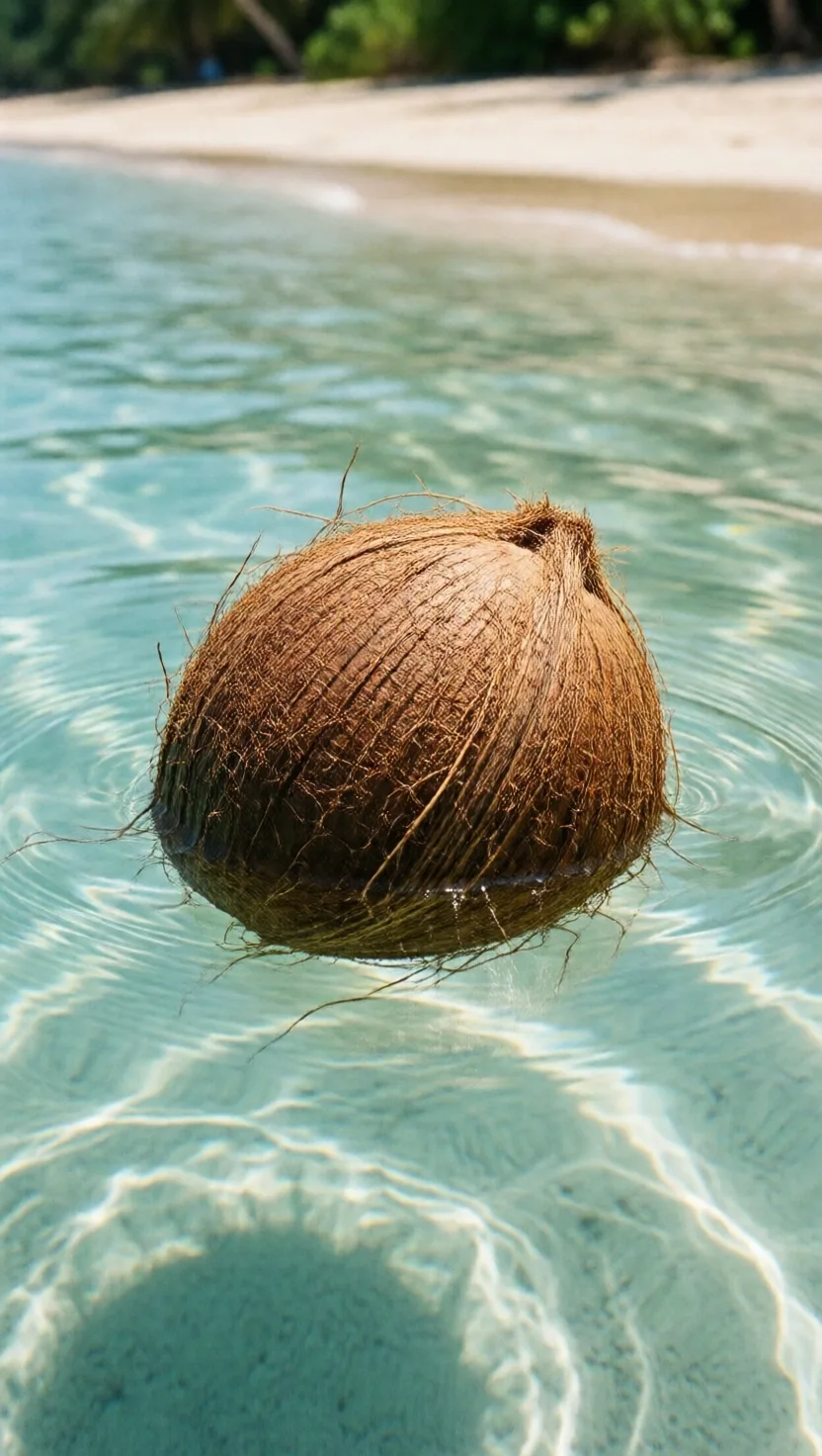 Eight things the coconut is hiding inside its husk. 8 cards.