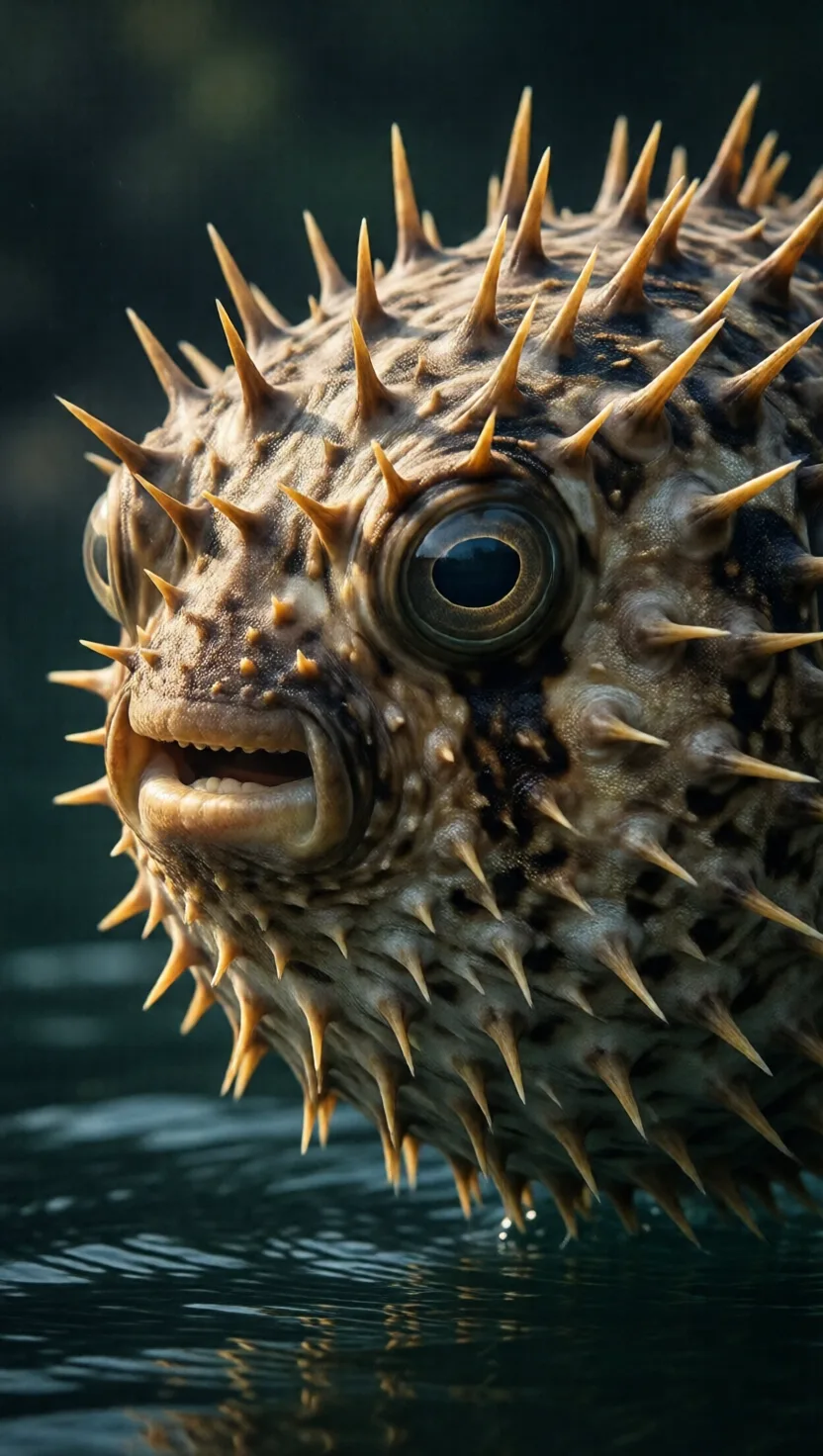 Its spines are scales lying in wait