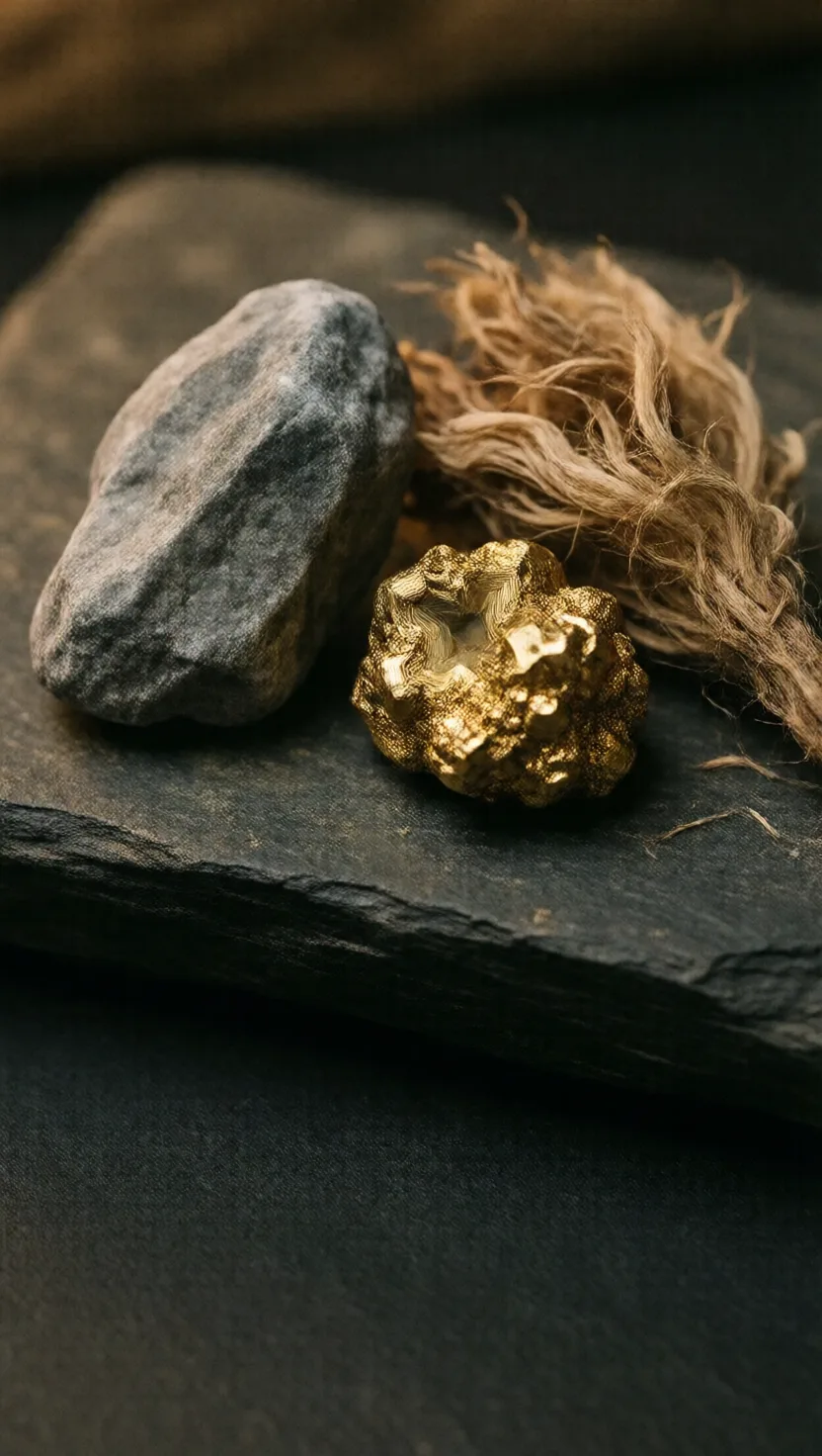 The first sparks came from flint and a golden stone