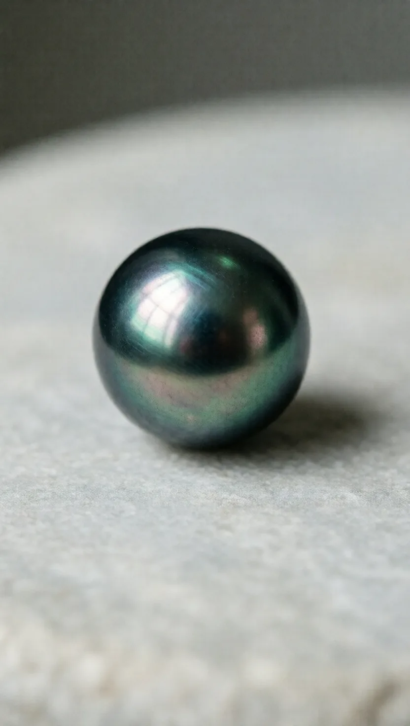 A truly black pearl is dark by nature, not dye