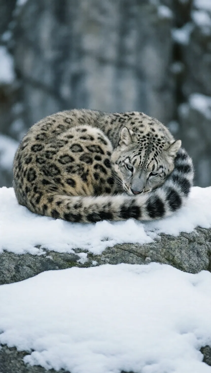 Its tail is a balance pole and a scarf