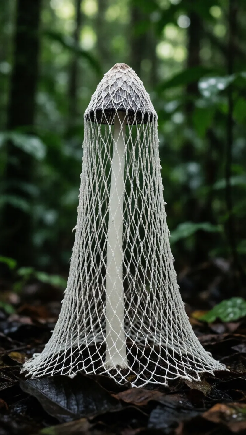 This fungus drops a lace skirt in minutes