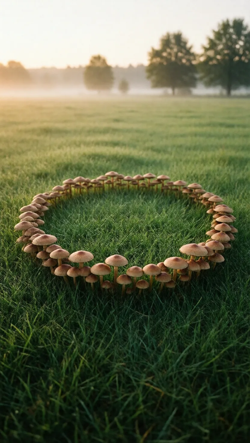 A fairy ring is one fungus creeping outward