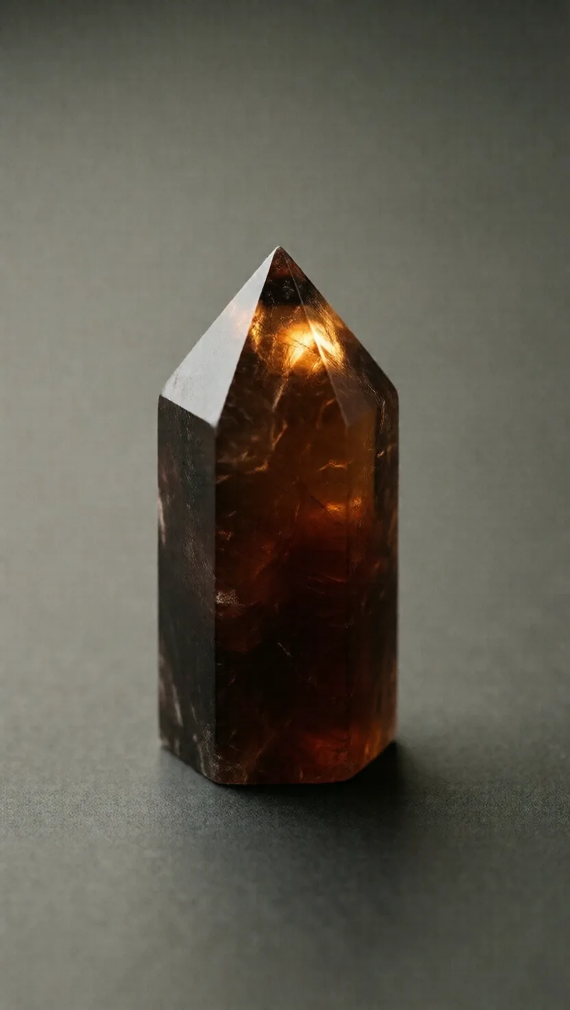Its smoky colour is a bruise from radiation