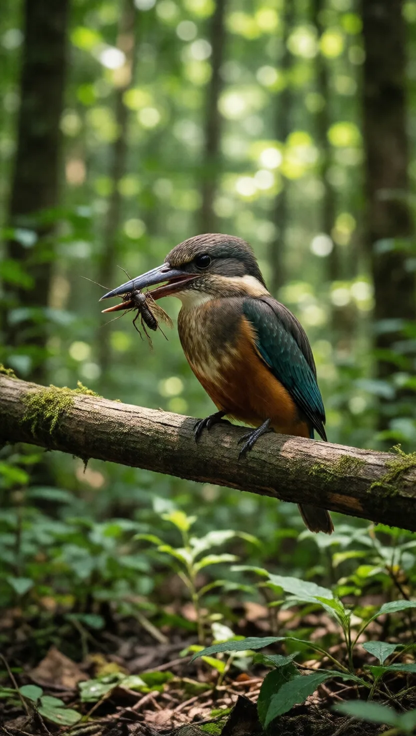 Most kingfishers don't fish at all