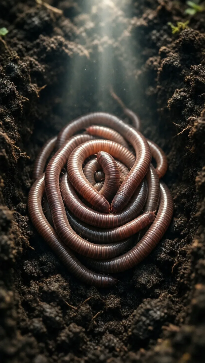 A pantry of living, paralysed worms
