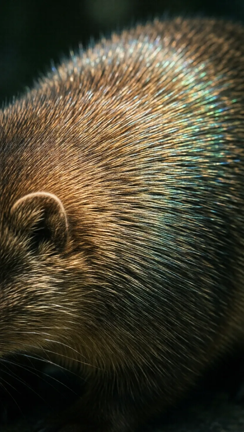 A blind mole that shimmers like oil