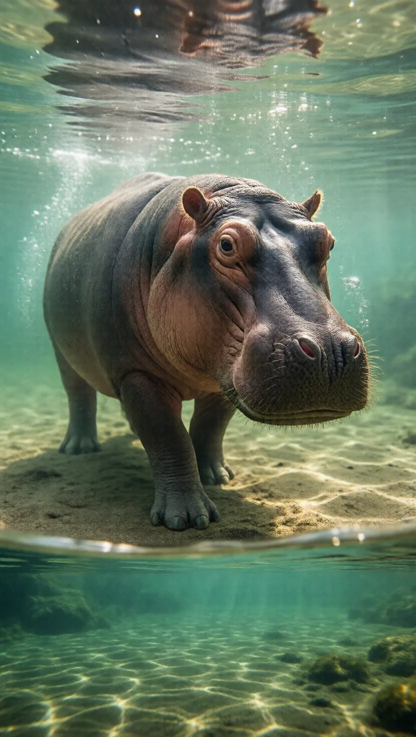 La bestia del agua en realidad no sabe nadar