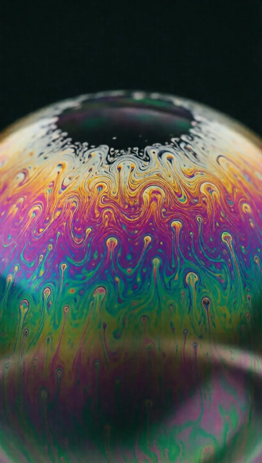 Eight things hiding in a soap film. 8 cards.