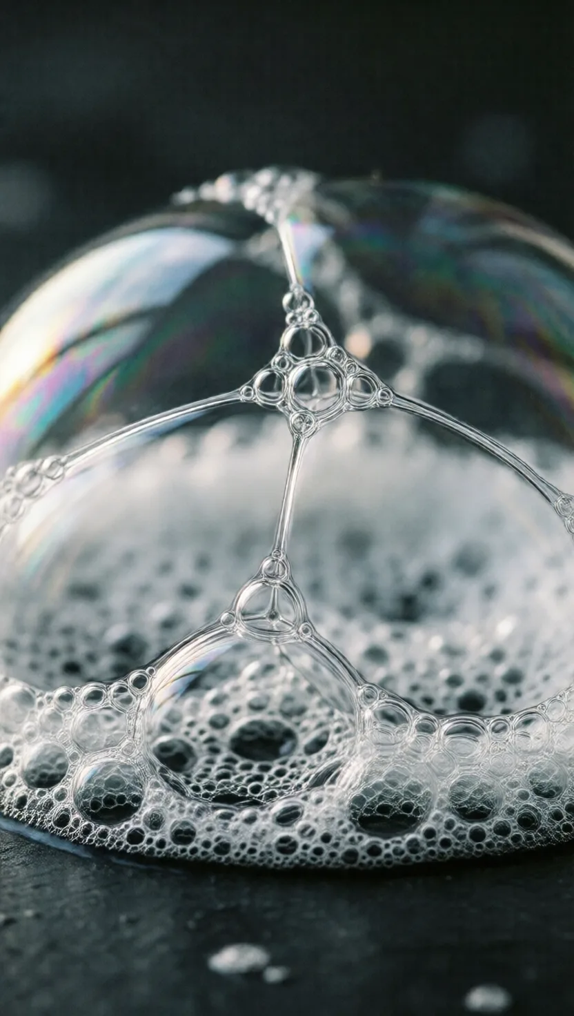 Foam obeys a strict 120-degree rule