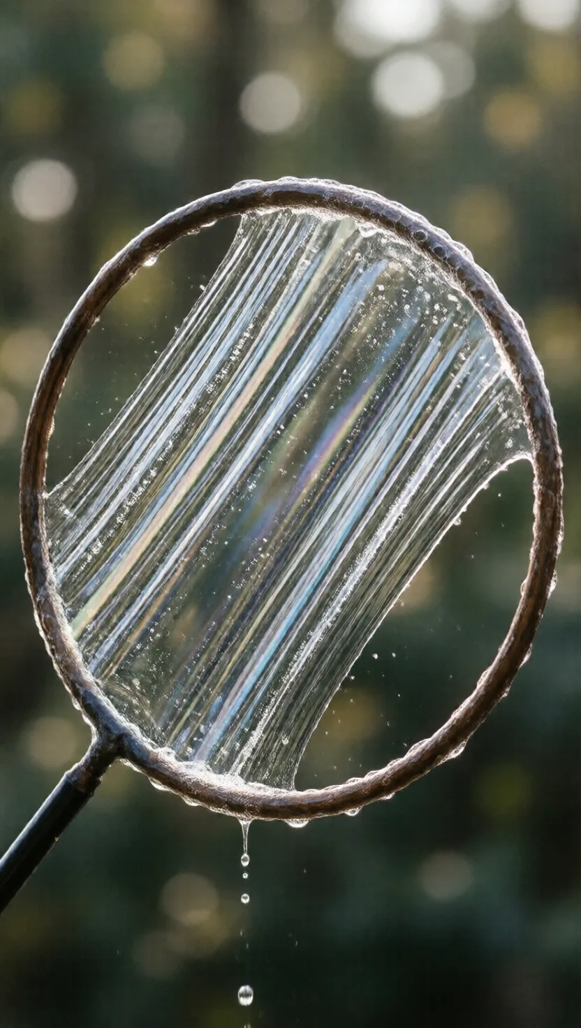 Soap cuts water's skin to a third