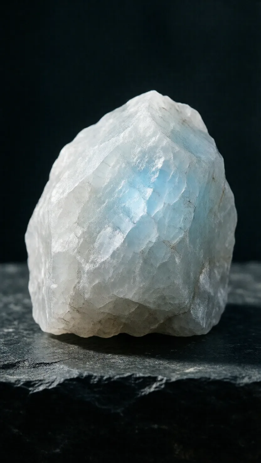 The Moon's pale highlands are this gem's cousin
