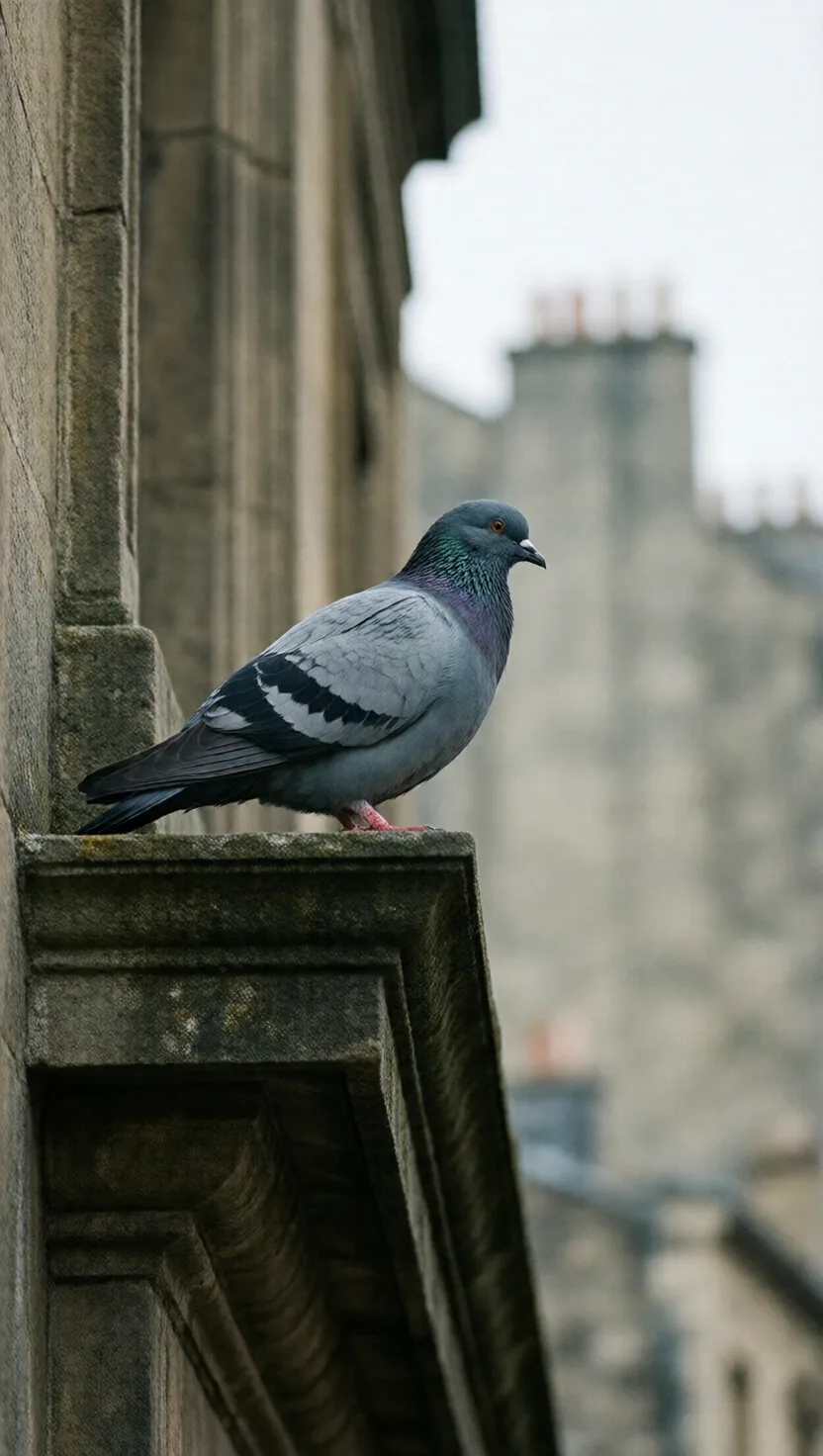 City pigeons are wild cliff-birds nesting on our walls
