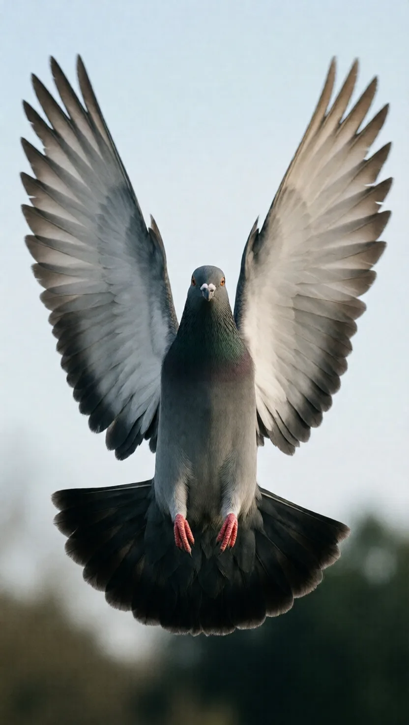 A pigeon's takeoff clap is its wings truly slapping