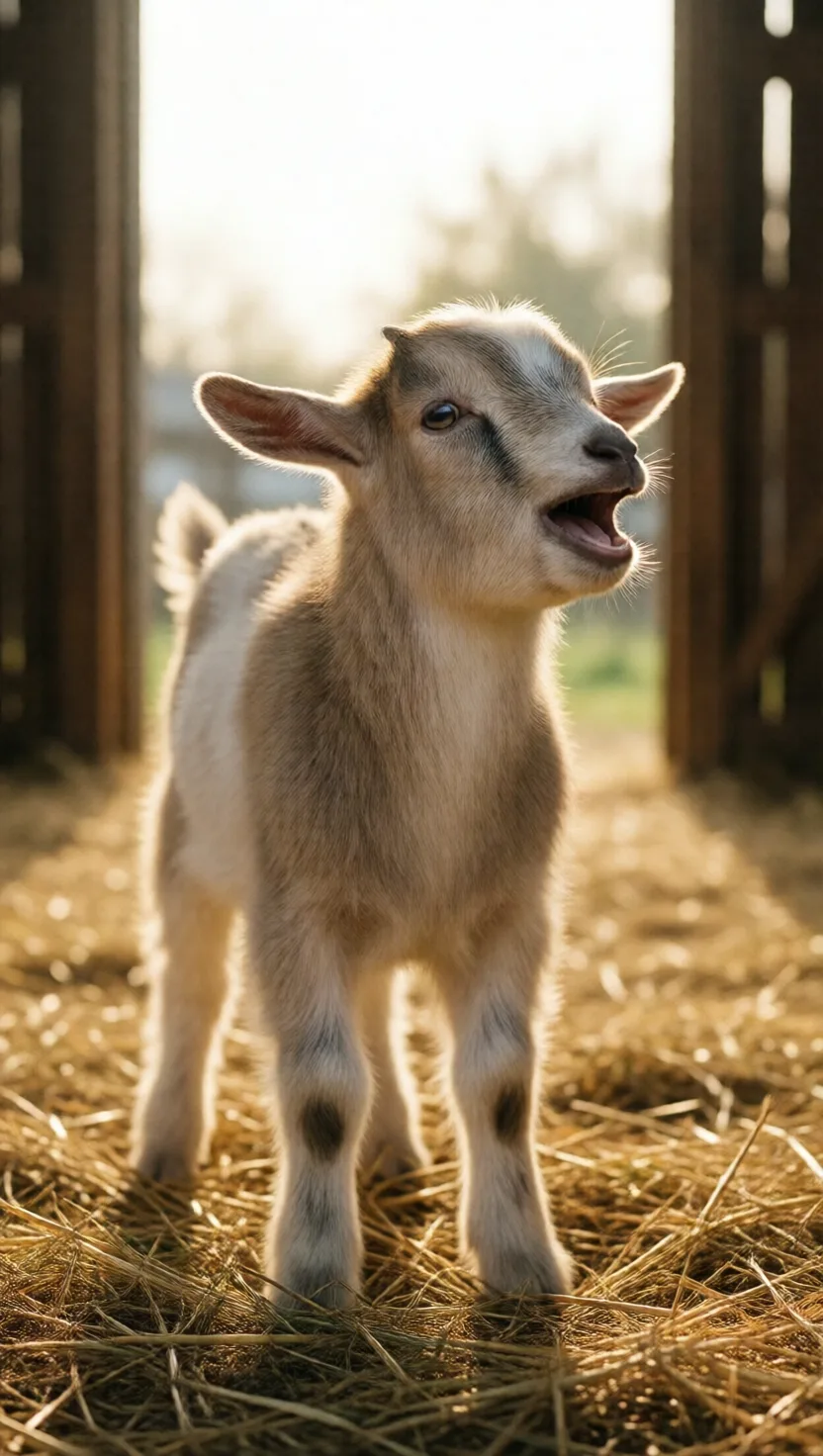 Goat kids pick up the accent of their gang