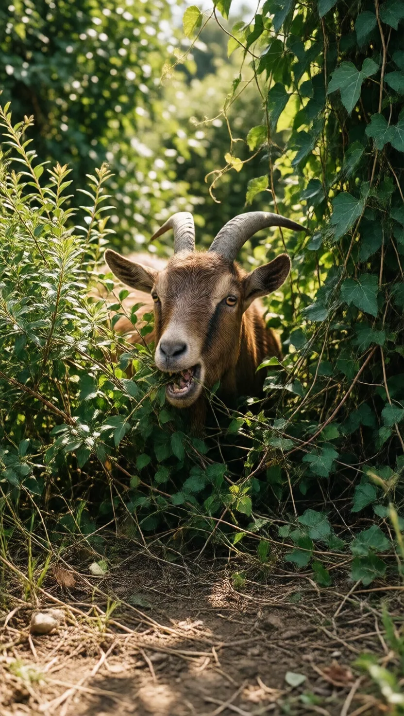 Goats graze poison ivy thickets and shrug it off