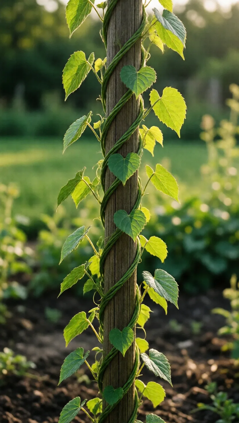 Bindweed always spirals one way, honeysuckle the other