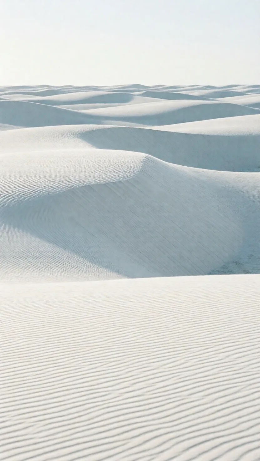 Gypsum dunes form only where rain won't wash them away