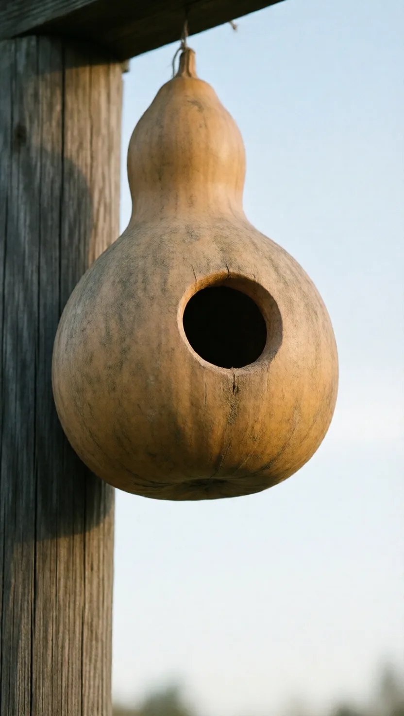 Hollow gourds became America's first birdhouses