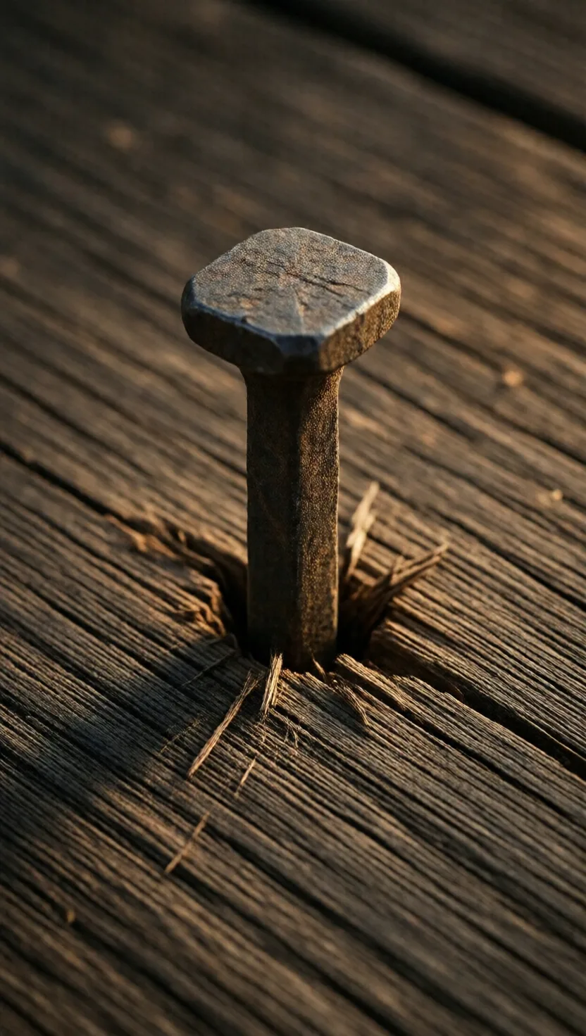 The nails in a wall can date when a house was built