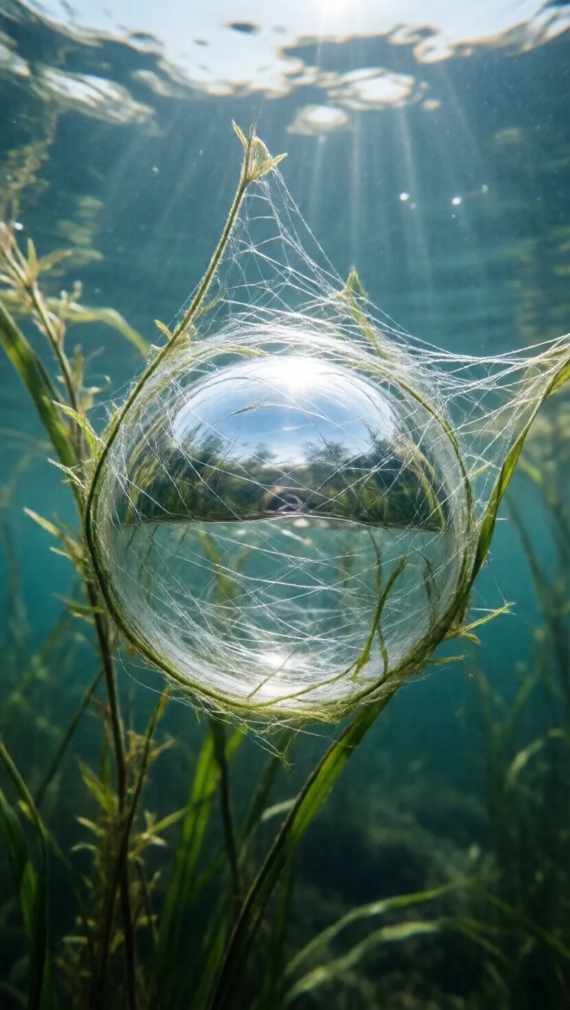 One spider lives its whole life underwater