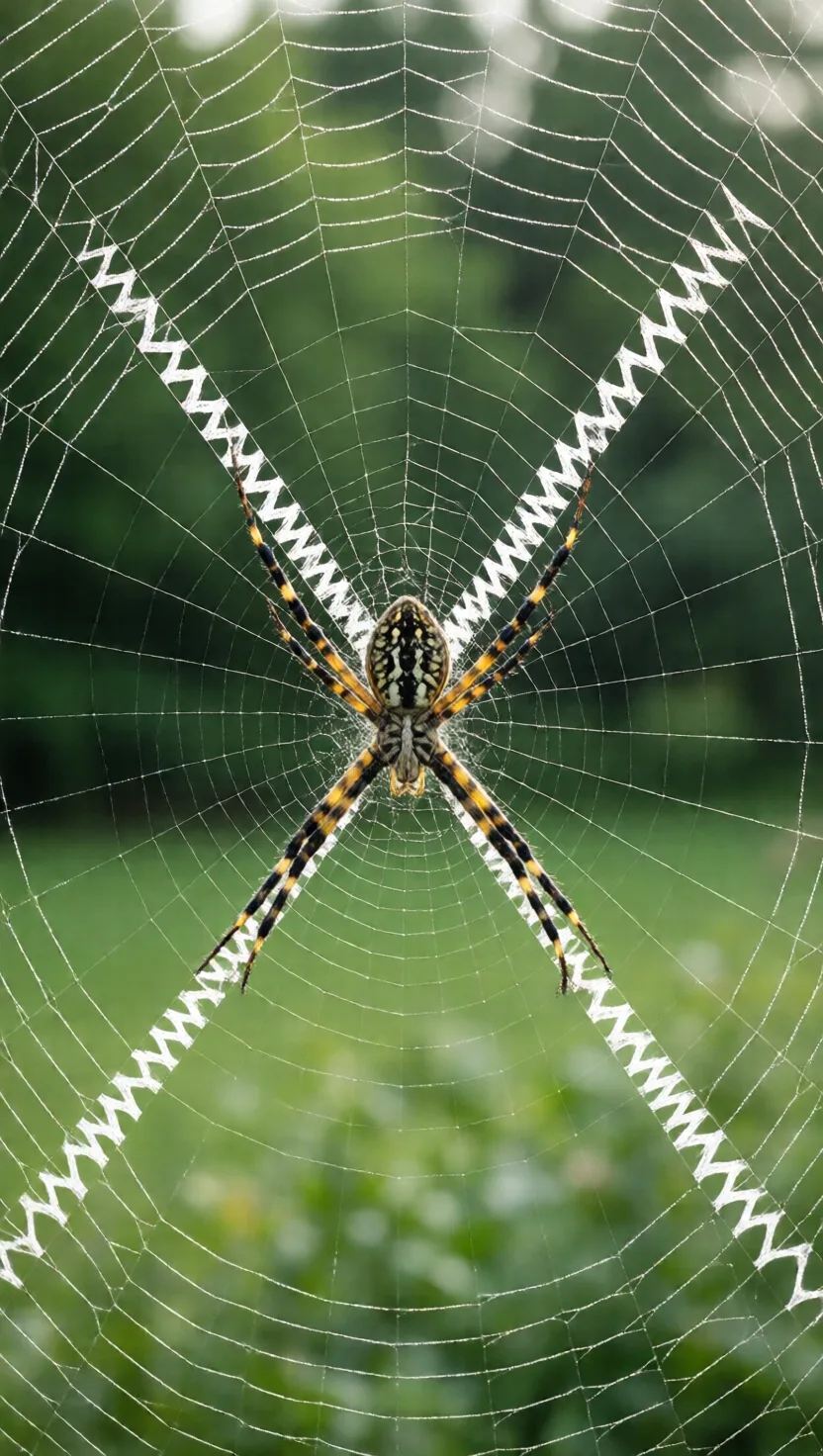 Nobody is sure why some spiders 'write' on their webs