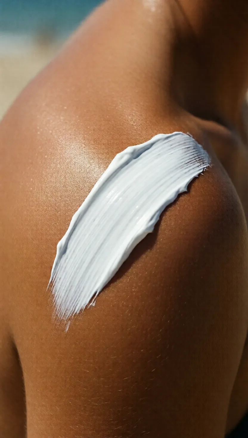 Zinc oxide is the white paste that bounces sunlight off skin