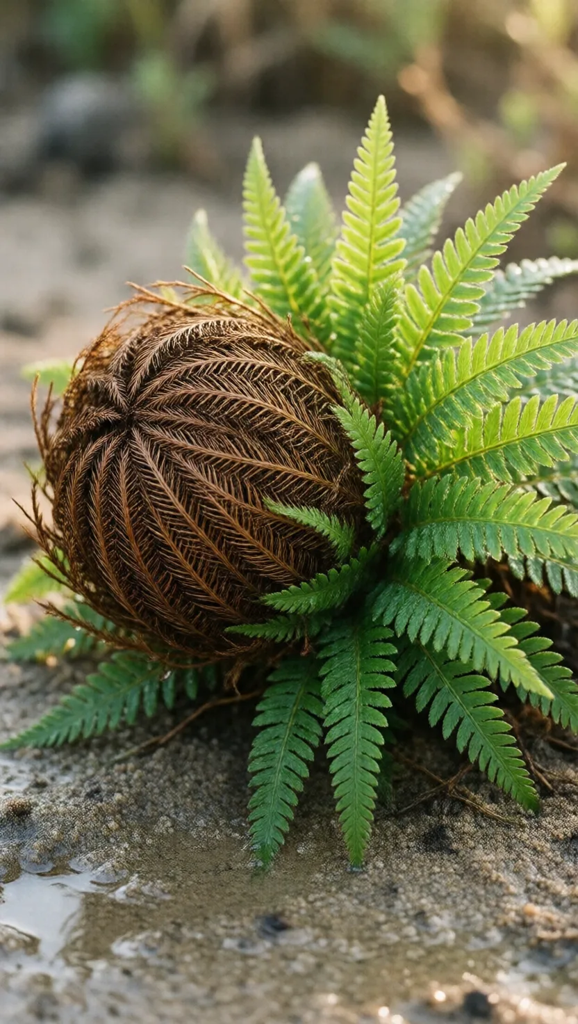 This plant dries to a dead ball, then revives