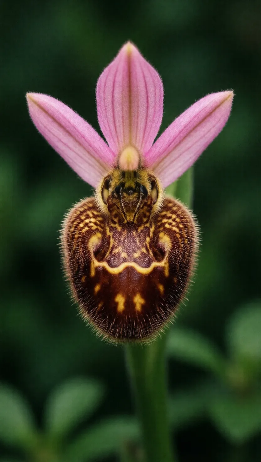 The bee orchid disguises itself as a female bee