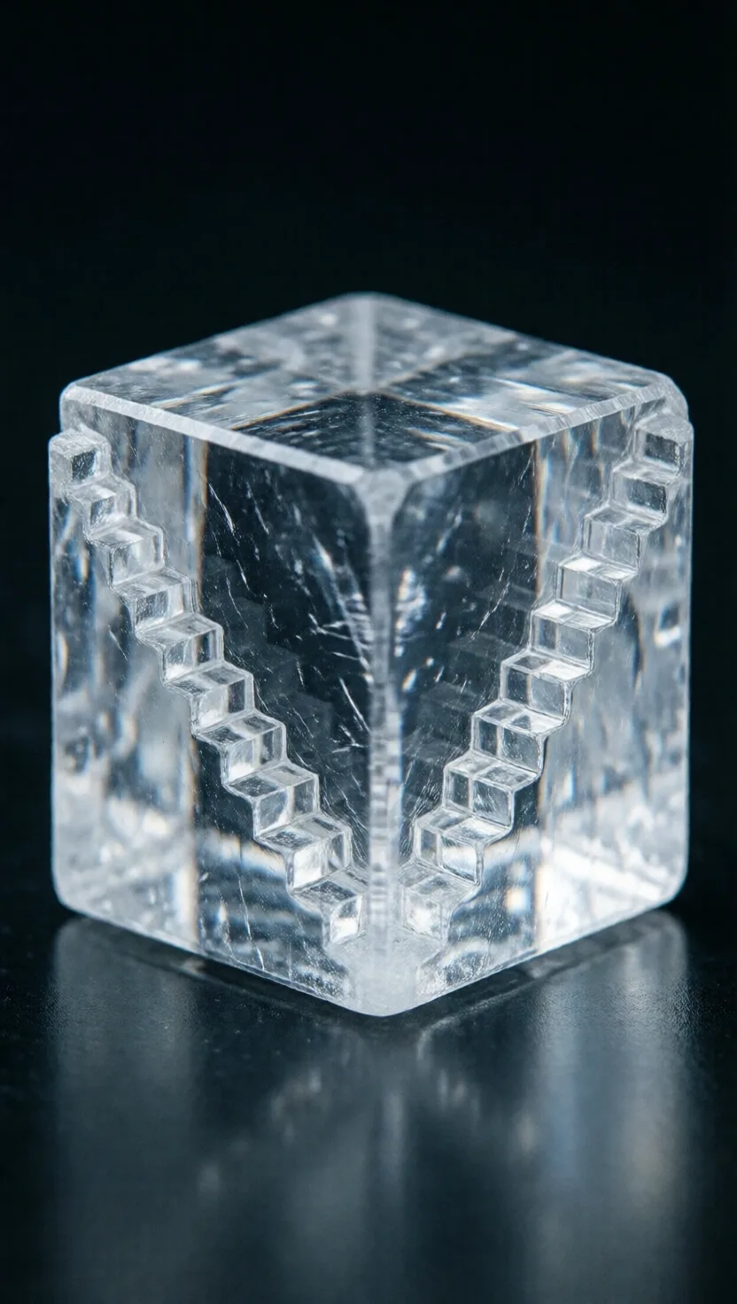 Salt can grow hollow cubes with staircase walls