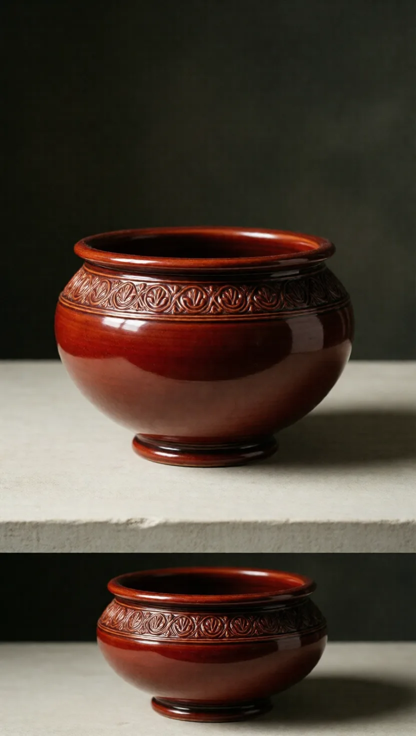 Rome's glossy red ware has no glaze at all