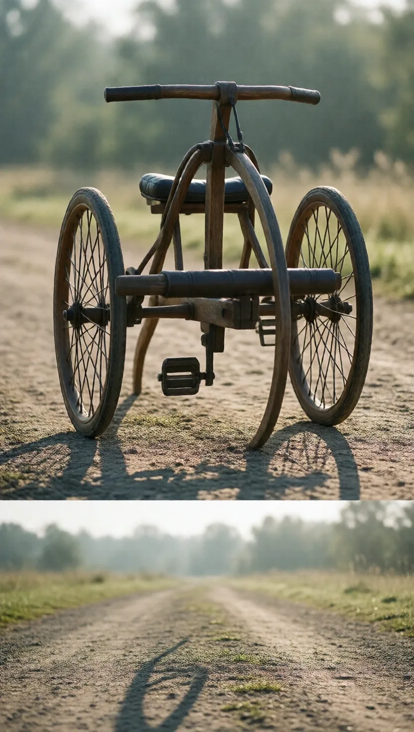 The first bicycle had no pedals — you ran
