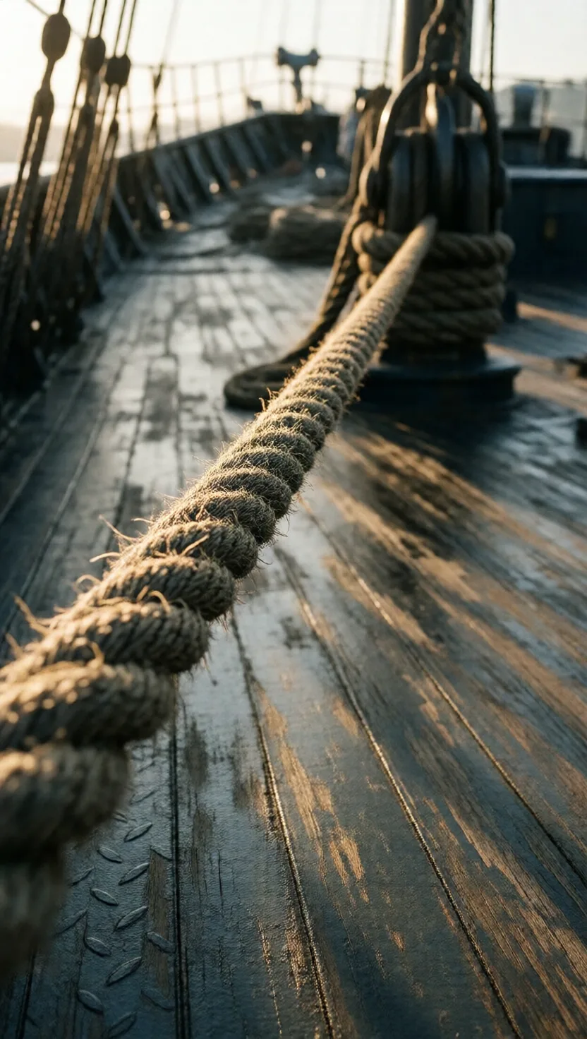 Eight things rope and knots quietly know. 8 cards.