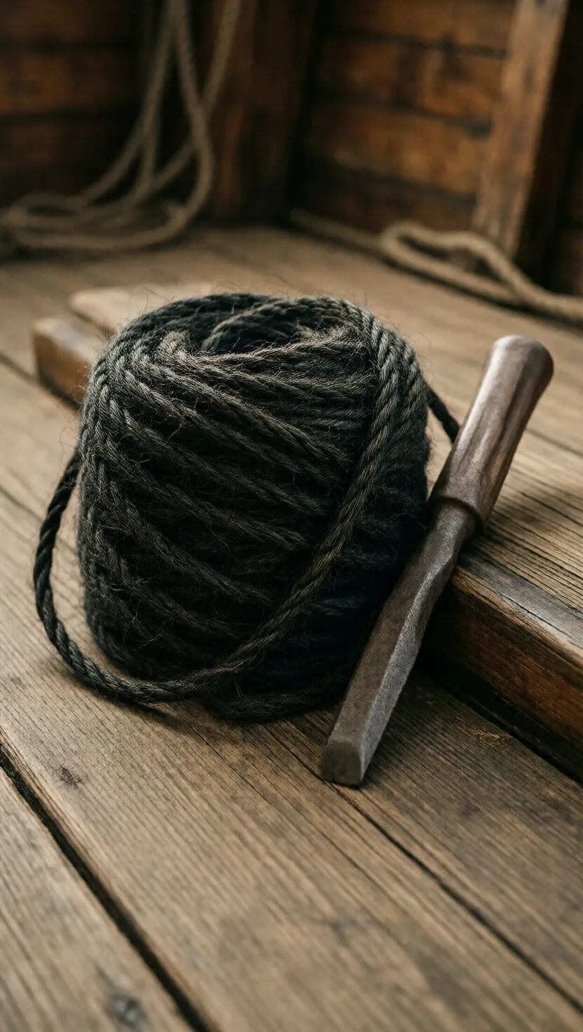 Prisoners shredded old rope to caulk the navy's ships