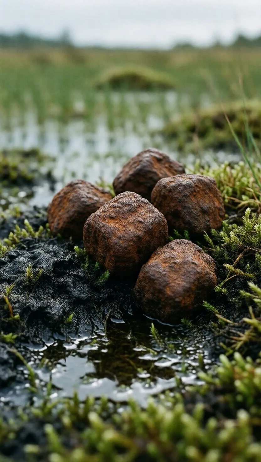 Iron ore that grows back in a swamp