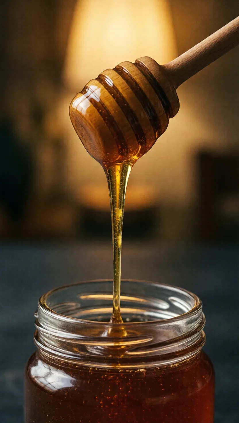 Honey makes its own slow trickle of peroxide