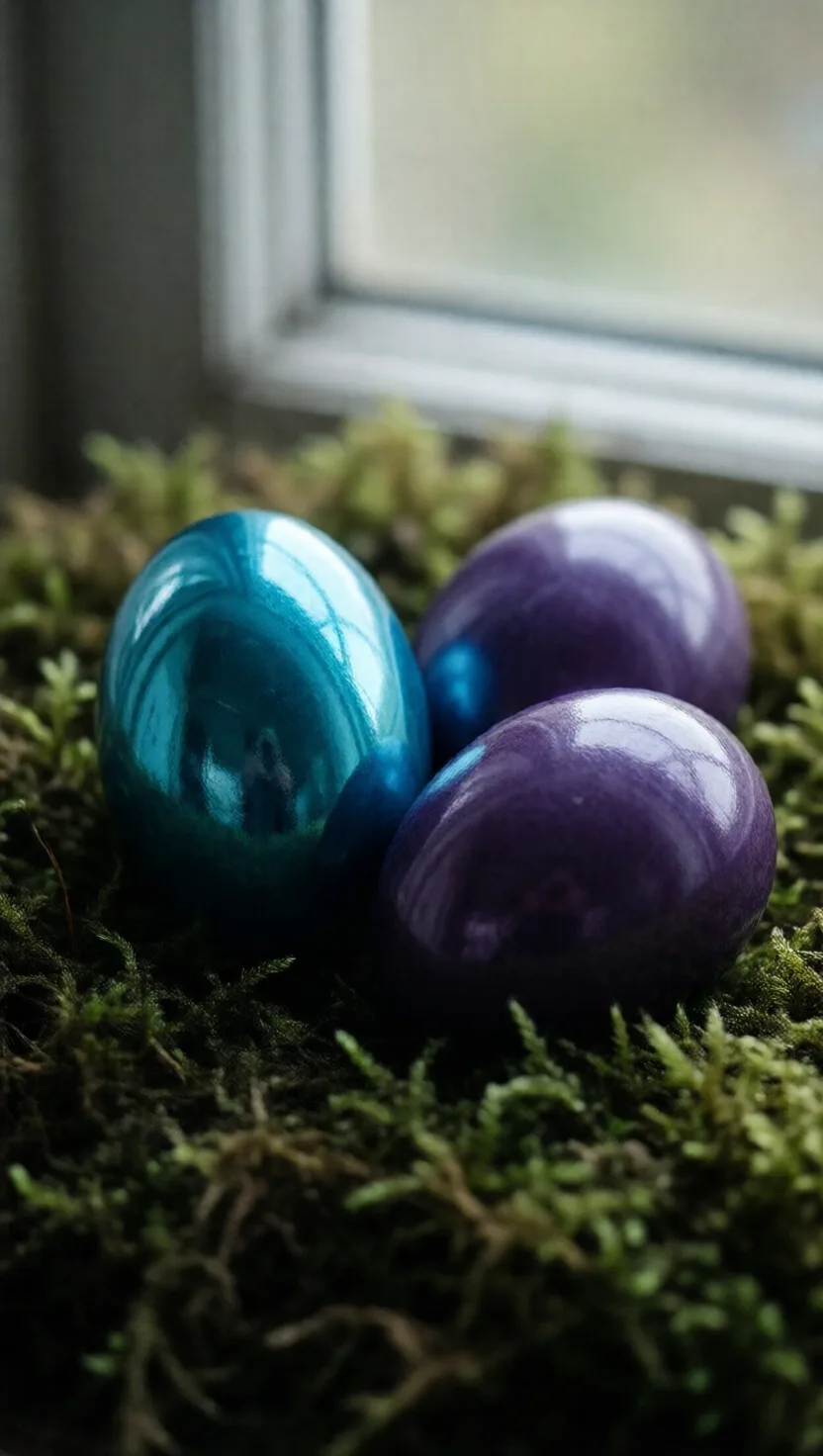 Eight things sealed inside an eggshell. 8 cards.