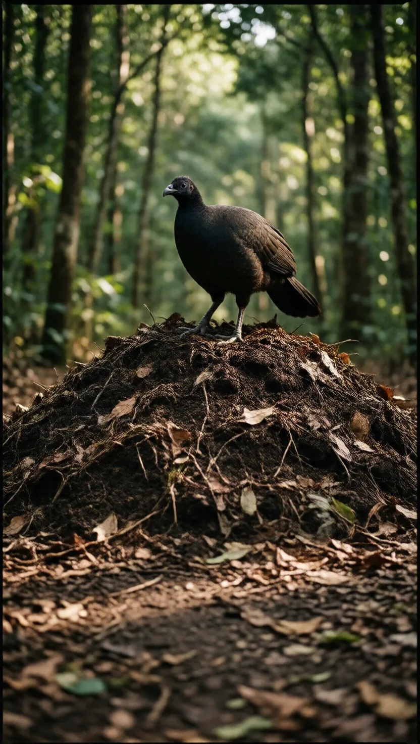 Esta ave incuba sus huevos en un montón de compost