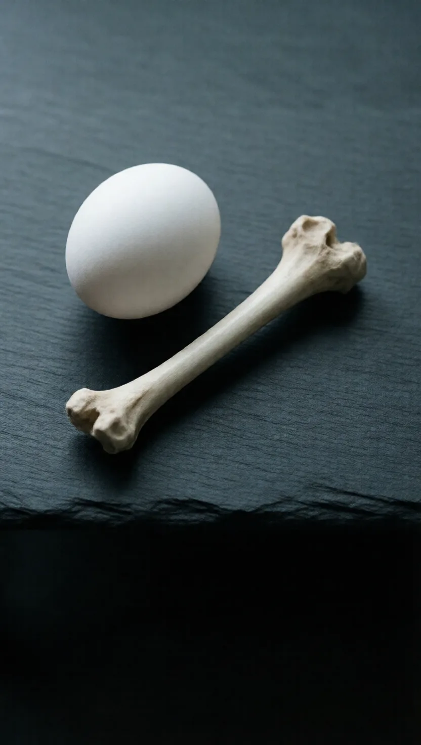 La gallina construye su cáscara con su propio esqueleto
