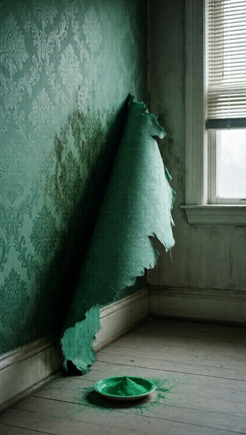 This bright green wallpaper poisoned its rooms