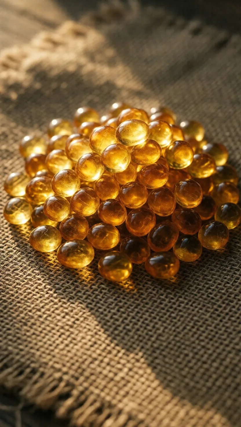 These golden 'tears' are a tree's dried wounds
