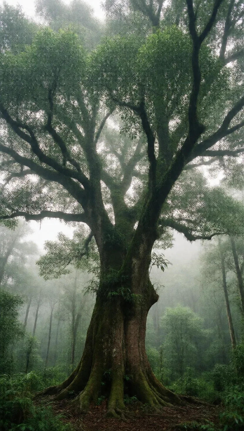 The tea 'bush' is really a tree kept small